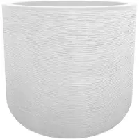 Eda Cache-Pot Rond en Plastique Blanc Graphit'Up - Ø 50 cm