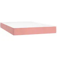vidaXL Matelas à poches, rose, 120X210X20 Cm, velours Lumarko !