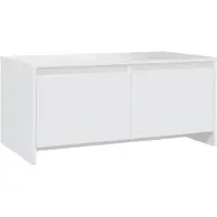 vidaXL Table basse blanche 90x50x41,5 cm Bois composite