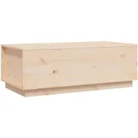 vidaXL Table basse 100x50x35 cm pin massif