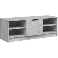 vidaXL Armoire TV gris béton 102x35x36,5 cm Bois composite