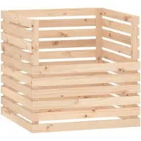 vidaXL Composteur 80x80x78 cm Bois massif de pin