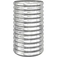 vidaXL Jardinière de jardin Acier galvanisé 40x40x68 cm Argenté