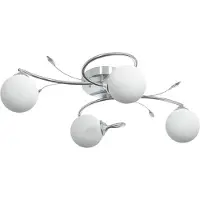 vidaXL Deckenlampe mit Glaskugeln um 4xg9
