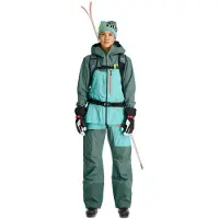 Ortovox - Pantalon de freeride - 3L Ravine Shell Pants W Arctic Grey pour Femme en Laine - Taille XS - Bleu