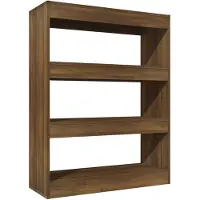 vidaXL Bibliothèque/Séparateur de pièce chêne marron bois d'ingénierie