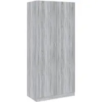 vidaXL Armoire Gris Sonoma 90x52x200 cm Bois composite