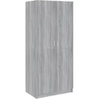 vidaXL Armoire Gris Sonoma 80x52x180 cm Bois composite