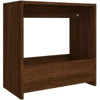 vidaXL Table d'appoint Chêne marron 50x26x50 cm Bois d'ingénierie