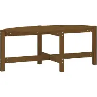 vidaXL Table basse marron miel 118x63x45 cm Pin massif