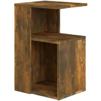 vidaXL Table d'appoint Chêne fumé 36x30x56 cm Bois d'ingénierie