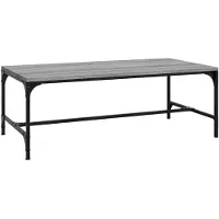 vidaXL Table basse Gris Sonoma 100x50x35 cm Bois composite