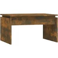 vidaXL Table basse chêne fumé 68x50x38 cm bois composite