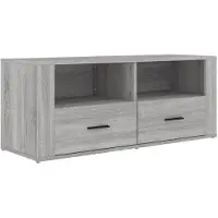 vidaXL Armoire TV Gris Sonoma 100x35x40 cm Bois composite