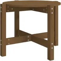 vidaXL Table basse brun miel à62,5x45 cm Pin massif