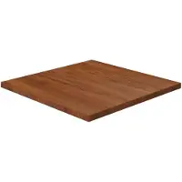 vidaXL Dessus de table carré Marron foncé60x60x2,5cm Bois chêne traité