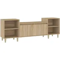 vidaXL Armoire TV Chêne Sonoma 160x35x55 cm Bois composite