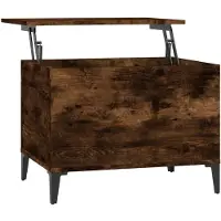 vidaXL Table basse chêne fumé 60x44,5x45 cm Bois composite