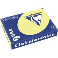 Clairefontaine Trophée - Jonquille - A3 (297 x 420 mm) - 80 g/m² - 500 feuille(s) papier teinté