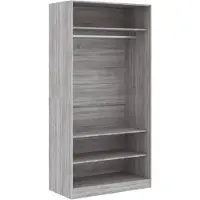 vidaXL Armoire Gris Sonoma 100x50x200 cm Bois composite