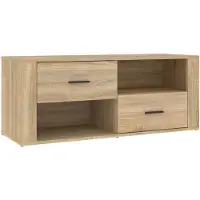 vidaXL Armoire TV Chêne Sonoma 100x35x40 cm Bois composite