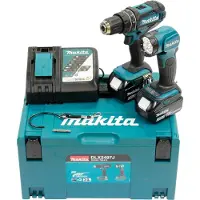 Makita Combopack 2 outils 18V LXT (DHP482 + DML815) (2x3.0 Ah) - DLX2497J