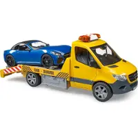 BRUDER MB Sprinter transporteur de voitures avec module son et lumière et roadster 2675