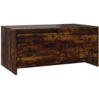 vidaXL Table basse chêne fumé 90x50x41,5 cm bois composite