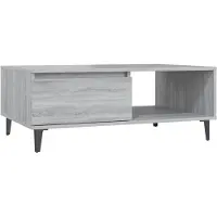 vidaXL Table basse Gris Sonoma 90x60x35 cm Bois composite