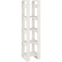 vidaXL Bibliothèque/Séparateur de pièce Blanc 41x35x160 cm Pin massif