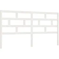 vidaXL Tête de lit blanc 206x4x100 cm pin massif