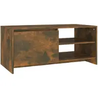vidaXL Table basse chêne fumé 102x50x45 cm bois composite