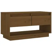 vidaXL Armoire TV brun miel 74x34x40 cm Pin massif
