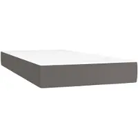 vidaXL Matelas à poches, blanc, 120X190X20 Cm, cuir artificiel Lumarko !