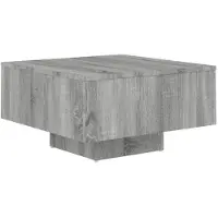 vidaXL Table basse Gris Sonoma 60x60x31,5 cm Bois composite