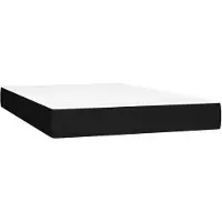 vidaXL Matelas à poches, Noir, 120X200X20 Cm, tissu Lumarko
