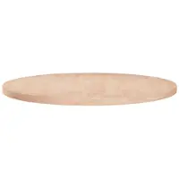 vidaXL Dessus de table rond Ø80x2,5 cm Bois de chêne massif non traité