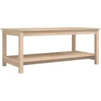 vidaXL Table basse 110x55x45 cm pin massif