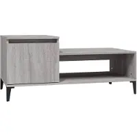 vidaXL Table basse Gris Sonoma 100x50x45 cm Bois composite