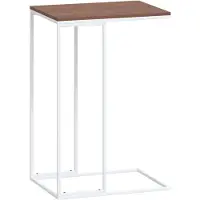 vidaXL Table d'appoint blanche 40x30x59 cm Bois composite