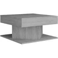 vidaXL Table basse Gris Sonoma 57x57x30 cm Bois composite