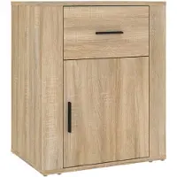 vidaXL Table de chevet Chêne sonoma 50x36x60 cm Bois d'ingénierie