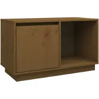 vidaXL Armoire TV brun miel 74x35x44 cm Pin massif