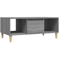 vidaXL Table basse Gris Sonoma 90x50x36,5 cm Bois composite