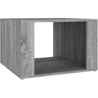 vidaXL Table de chevet Sonoma gris 57x55x36 cm Bois d'ingénierie