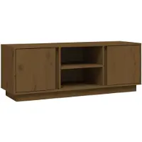 vidaXL Armoire TV brun miel 110x35x40,5 cm Pin massif