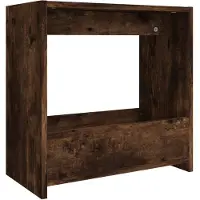 vidaXL Table d'appoint Chêne fumé 50x26x50 cm Bois d'ingénierie