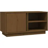 vidaXL Armoire TV brun miel 80x35x40,5 cm Pin massif