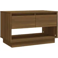 vidaXL Armoire TV marron imitation chêne 70x41x44 cm Matériau dérivé du bois