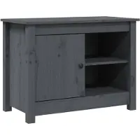 vidaXL Armoire TV Gris 70x36,5x52 cm Pin massif